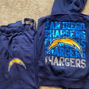 VS PINK SAN DIEGO CHARGERS SWEATSUIT